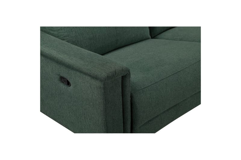 Hjørnesofa 3-seter Lund Mørk grønn, Belfast-stoff, Høyre Manuell Recliner - Mørk grønn, Belfast-stoff, Høyre Manuell Recliner - Møbler - Sofaer - Reclinersofaer