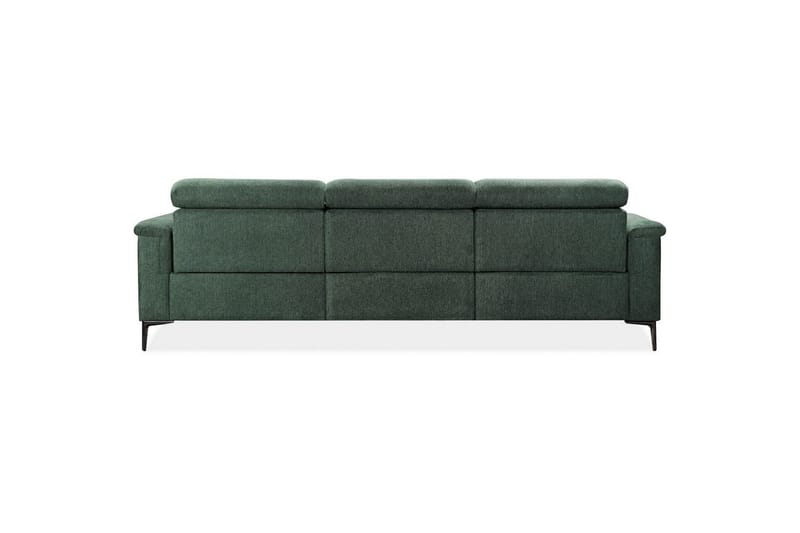 Hjørnesofa 3-seter Lund Mørk grønn, Belfast-stoff, Høyre Manuell Recliner - Mørk grønn, Belfast-stoff, Høyre Manuell Recliner - Møbler - Sofaer - Reclinersofaer