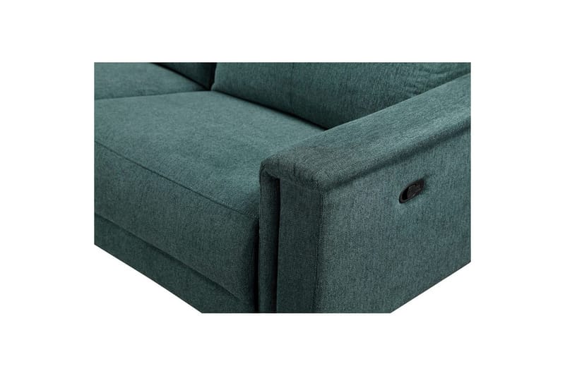 Hjørnesofa 3-seter Lund Mørk grønn, Belfast-stoff, Venstre Manuell Recliner - Mørk grønn, Belfast-stoff, Venstre Manuell Recliner - Møbler - Sofaer - Reclinersofaer