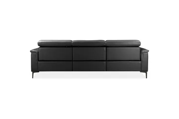 Hjørnesofa 3-seter Lund Svart, Lær/PU, Høyre Elektrisk Recliner - Svart, Lær/PU, Høyre Elektrisk Recliner - Møbler - Sofaer - Skinnsofaer