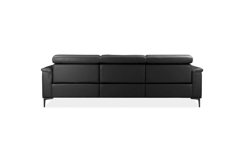 Hjørnesofa 3-seter Lund Svart, PU, Venstre Elektrisk Recliner - Svart, PU, Venstre Elektrisk Recliner - Møbler - Sofaer - Skinnsofaer