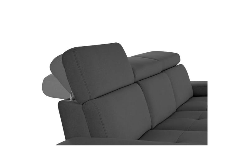 Hjørnesofa 3-seter Rayland Antrasitt, Sunday Stoff, Høyre Manuell Recliner - Antrasitt, Sunday Stoff, Høyre Manuell Recliner - Møbler - Sofaer - Reclinersofaer