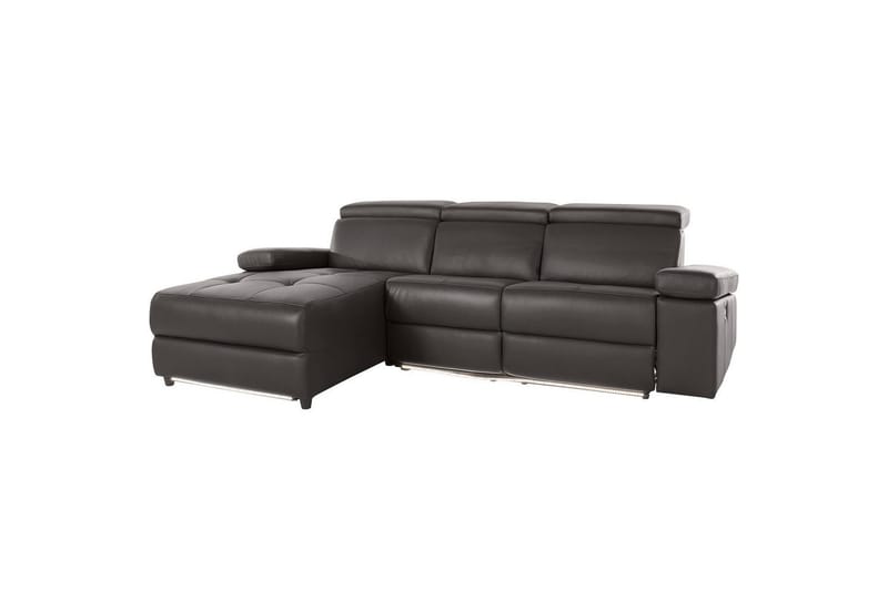 Hjørnesofa 3-seter Rayland Brun, Lær/PU, Venstre Elektrisk Recliner - Brun, Lær/PU, Venstre Elektrisk Recliner - Møbler - Sofaer - Reclinersofaer