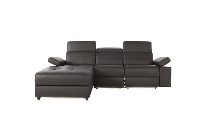 Hjørnesofa 3-seter Rayland Brun, Lær/PU, Venstre Elektrisk Recliner - Brun, Lær/PU, Venstre Elektrisk Recliner - Møbler - Sofaer - Reclinersofaer