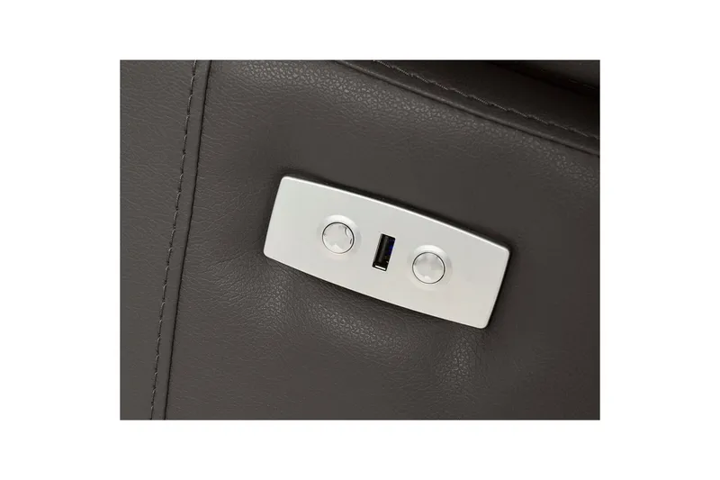 Hjørnesofa 3-seter Rayland Brun, Lær/PU, Venstre Elektrisk Recliner - Brun, Lær/PU, Venstre Elektrisk Recliner - Møbler - Sofaer - Skinnsofaer