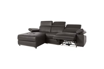 Hjørnesofa 3-seter Rayland Brun, PU, Venstre Manuell Recliner - Brun, PU, Venstre Manuell Recliner - Møbler - Sofaer - Skinnsofaer