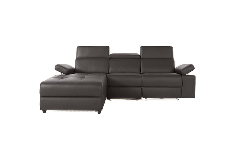 Hjørnesofa 3-seter Rayland Brun, PU, Venstre Manuell Recliner - Brun, PU, Venstre Manuell Recliner - Møbler - Sofaer - Skinnsofaer