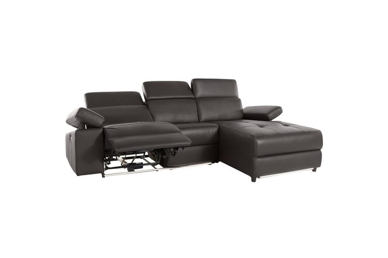 Hjørnesofa 3-seter Rayland Brun, PU, Høyre Elektrisk Recliner - Brun, PU, Høyre Elektrisk Recliner - Møbler - Sofaer - Skinnsofaer