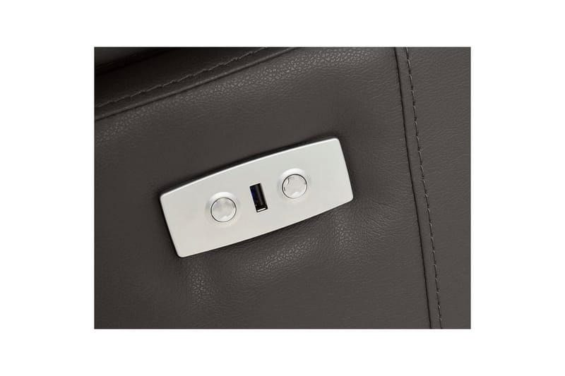 Hjørnesofa 3-seter Rayland Brun, PU, Høyre Elektrisk Recliner - Brun, PU, Høyre Elektrisk Recliner - Møbler - Sofaer - Skinnsofaer