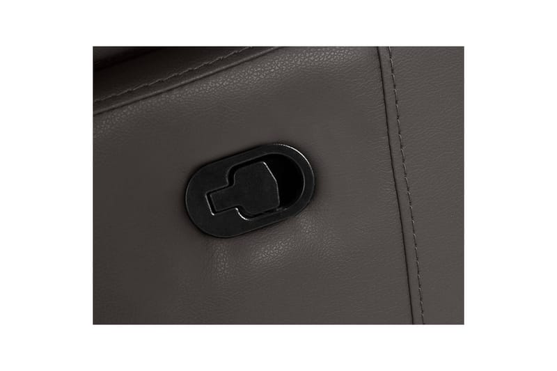 Hjørnesofa 3-seter Rayland Brun, PU, Høyre Manuell Recliner - Brun, PU, Høyre Manuell Recliner - Møbler - Sofaer - Skinnsofaer