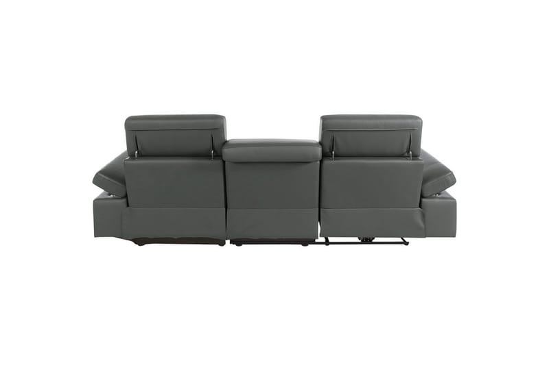 Hjørnesofa 3-seter Rayland Grå, Lær/PU, Høyre Elektrisk Recliner - Grå, Lær/PU, Høyre Elektrisk Recliner - Møbler - Sofaer - Reclinersofaer