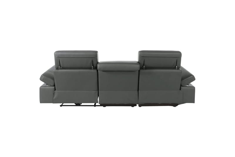 Hjørnesofa 3-seter Rayland Grå, Lær/PU, Venstre Elektrisk Recliner - Grå, Lær/PU, Venstre Elektrisk Recliner - Møbler - Sofaer - Reclinersofaer