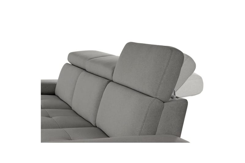 Hjørnesofa 3-seter Rayland Grå, Sunday Stoff, Venstre Elektrisk Recliner - Grå, Sunday Stoff, Venstre Elektrisk Recliner - Møbler - Sofaer - Reclinersofaer