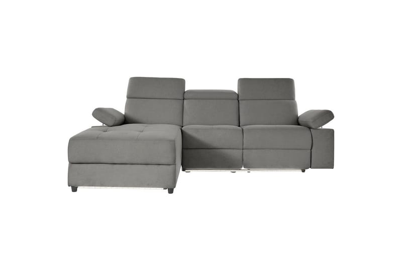 Hjørnesofa 3-seter Rayland Grå, Sunday Stoff, Venstre Elektrisk Recliner - Grå, Sunday Stoff, Venstre Elektrisk Recliner - Møbler - Sofaer - Reclinersofaer