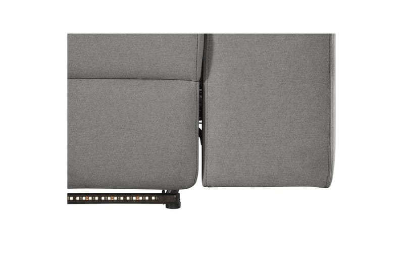 Hjørnesofa 3-seter Rayland Grå, Sunday Stoff, Venstre Manuell Recliner - Grå, Sunday Stoff, Venstre Manuell Recliner - Møbler - Sofaer - Reclinersofaer