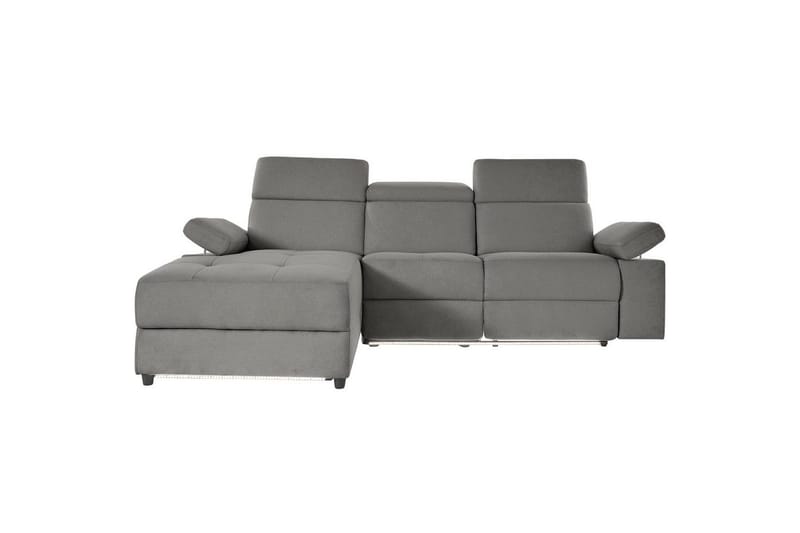 Hjørnesofa 3-seter Rayland Grå, Sunday Stoff, Venstre Manuell Recliner - Grå, Sunday Stoff, Venstre Manuell Recliner - Møbler - Sofaer - Reclinersofaer