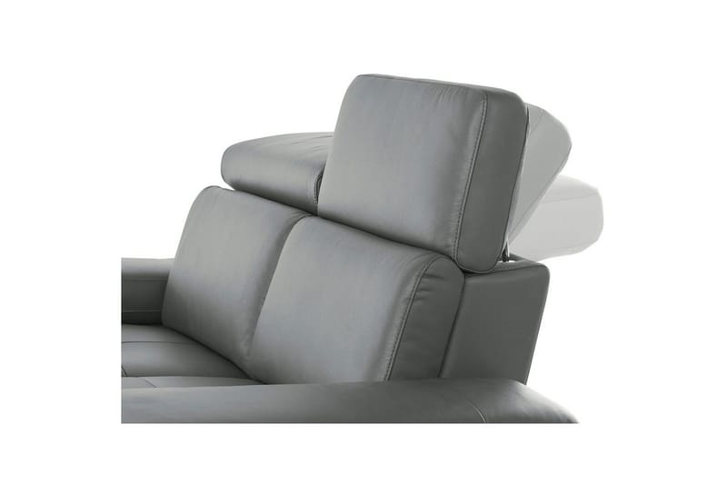 Hjørnesofa 3-seter Rayland Grå, PU, Venstre Manuell Recliner - Grå, PU, Venstre Manuell Recliner - Møbler - Sofaer - Skinnsofaer