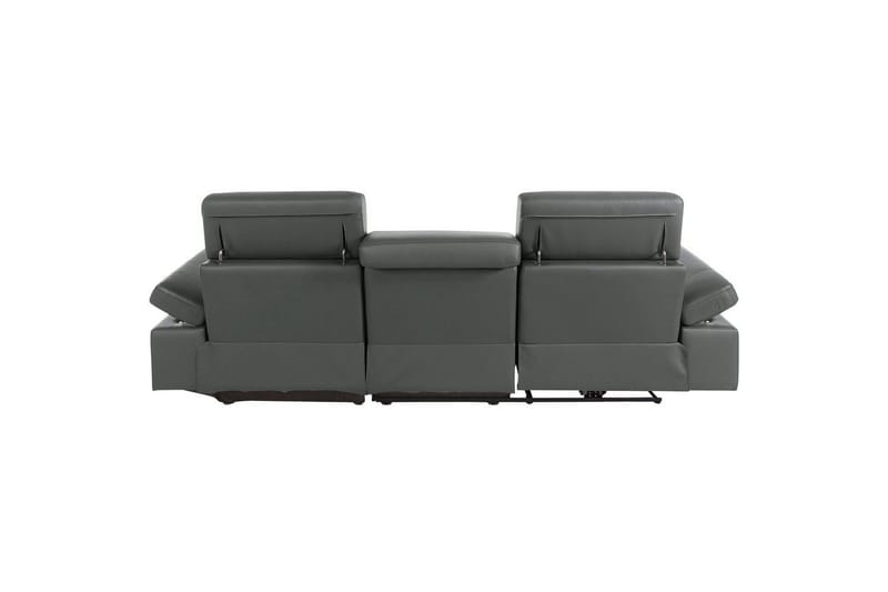 Hjørnesofa 3-seter Rayland Grå, PU, Høyre Manuell Recliner - Grå, PU, Høyre Manuell Recliner - Møbler - Sofaer - Skinnsofaer