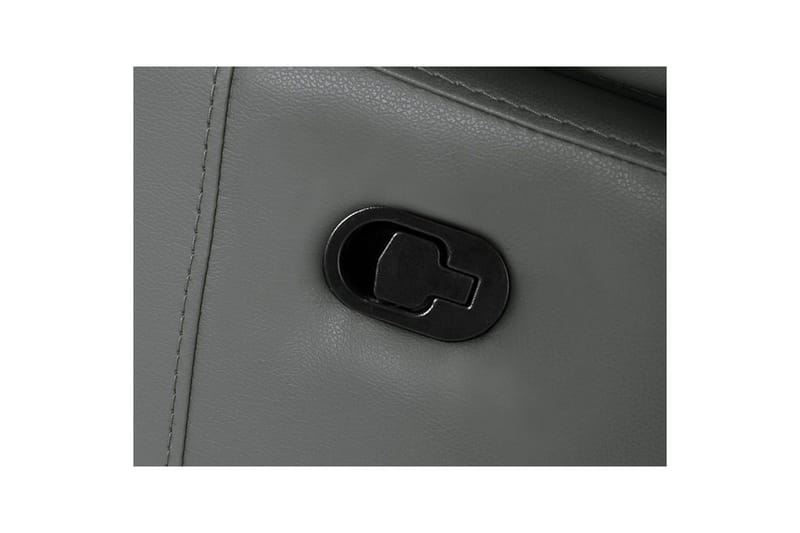 Hjørnesofa 3-seter Rayland Grå, PU, Venstre Manuell Recliner - Grå, PU, Venstre Manuell Recliner - Møbler - Sofaer - Skinnsofaer