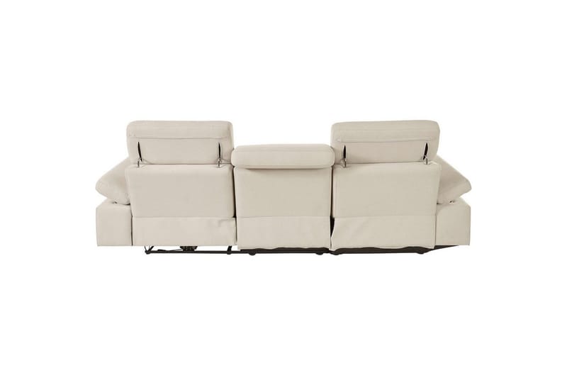 Hjørnesofa 3-seter Rayland Hvit, Sunday Stoff, Venstre Elektrisk Recliner - Hvit, Sunday Stoff, Venstre Elektrisk Recliner - Møbler - Sofaer - Reclinersofaer