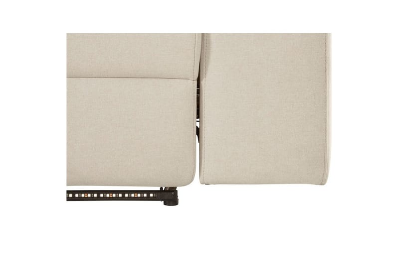 Hjørnesofa 3-seter Rayland Hvit, Sunday Stoff, Venstre Elektrisk Recliner - Hvit, Sunday Stoff, Venstre Elektrisk Recliner - Møbler - Sofaer - Reclinersofaer