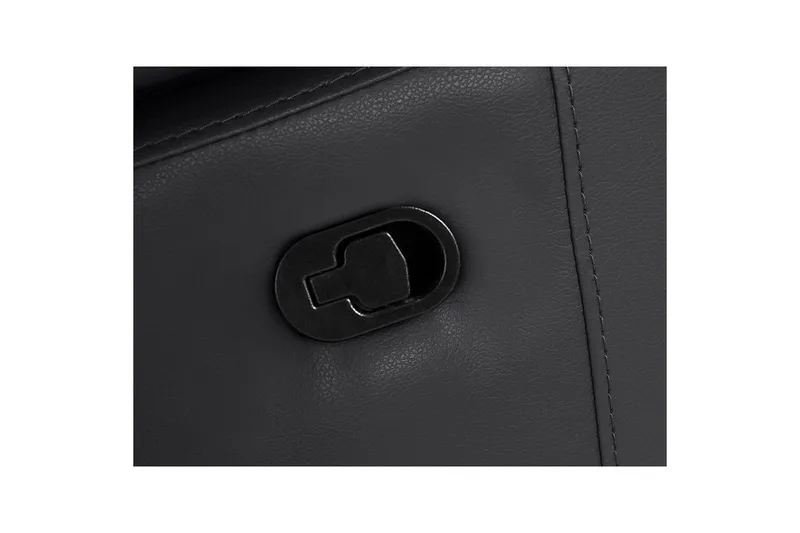 Hjørnesofa 3-seter Rayland Svart, Lær/PU, Høyre Manuell Recliner - Svart, Lær/PU, Høyre Manuell Recliner - Møbler - Sofaer - Skinnsofaer