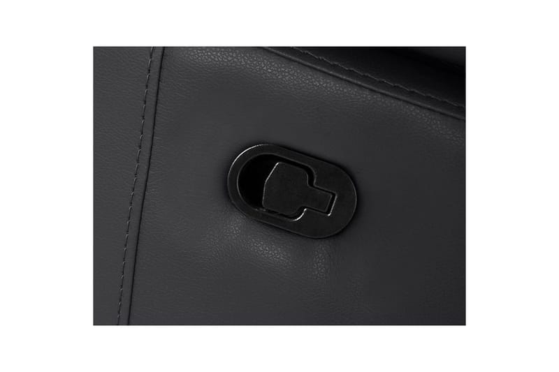 Hjørnesofa 3-seter Rayland Svart, PU, Venstre Manuell Recliner - Svart, PU, Venstre Manuell Recliner - Møbler - Sofaer - Skinnsofaer