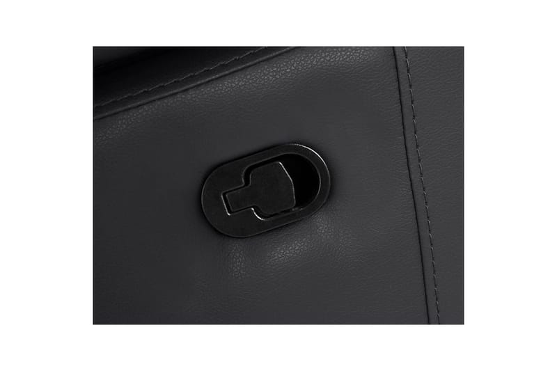 Hjørnesofa 3-seter Rayland Svart, PU, Høyre Manuell Recliner - Svart, PU, Høyre Manuell Recliner - Møbler - Sofaer - Skinnsofaer