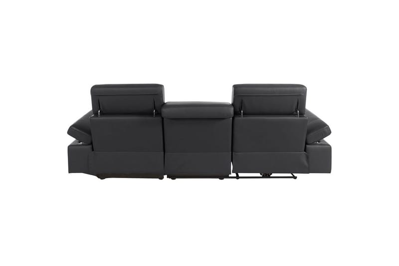 Hjørnesofa 3-seter Rayland Svart, PU, Høyre Manuell Recliner - Svart, PU, Høyre Manuell Recliner - Møbler - Sofaer - Skinnsofaer