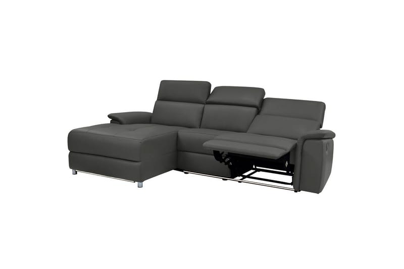 Hjørnesofa 3-seter Pareli Svart, PU, Venstre Elektrisk Recliner - Svart, PU, Venstre Elektrisk Recliner - Møbler - Sofaer - Skinnsofaer