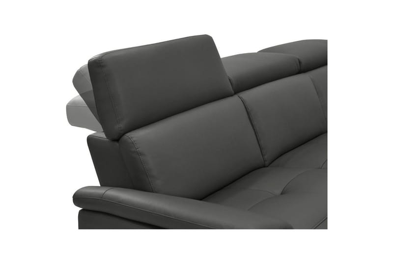 Hjørnesofa 3-seter Pareli Svart, PU, Høyre Elektrisk Recliner - Svart, PU, Høyre Elektrisk Recliner - Møbler - Sofaer - Skinnsofaer