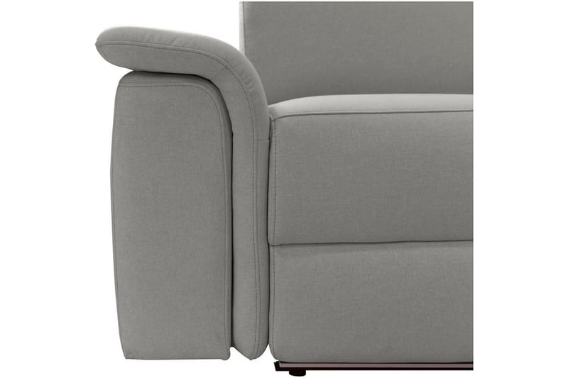 Hjørnesofa 3-seter Pareli Grå, Sunday Stoff, Høyre Elektrisk Recliner - Grå, Sunday Stoff, Høyre Elektrisk Recliner - Møbler - Sofaer - Reclinersofaer