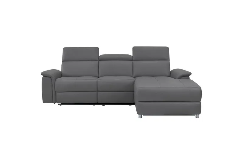 Hjørnesofa 3-seter Pareli Antrasitt, Sunday Stoff, Høyre Manuell Recliner - Antrasitt, Sunday Stoff, Høyre Manuell Recliner - Møbler - Sofaer - Reclinersofaer