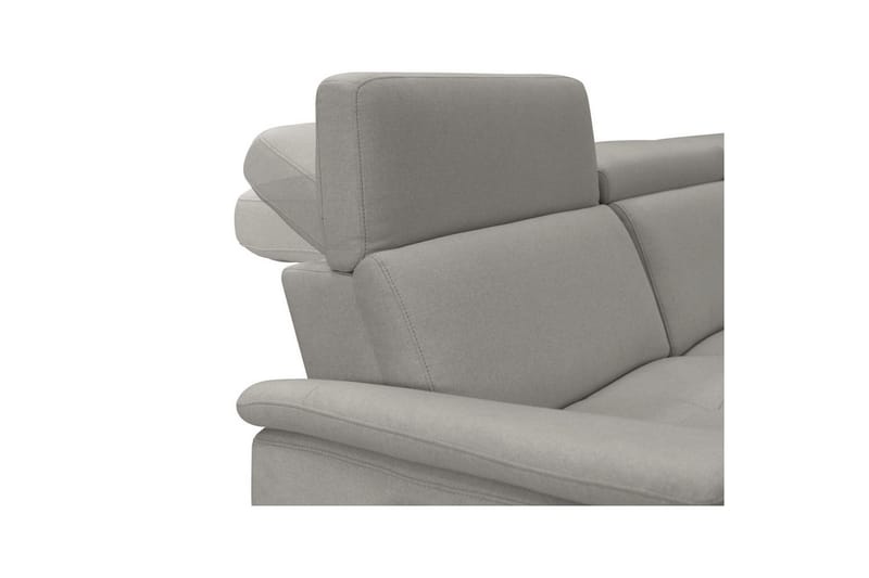 Hjørnesofa 3-seter Pareli Grå, Sunday Stoff, Høyre Elektrisk Recliner - Grå, Sunday Stoff, Høyre Elektrisk Recliner - Møbler - Sofaer - Reclinersofaer