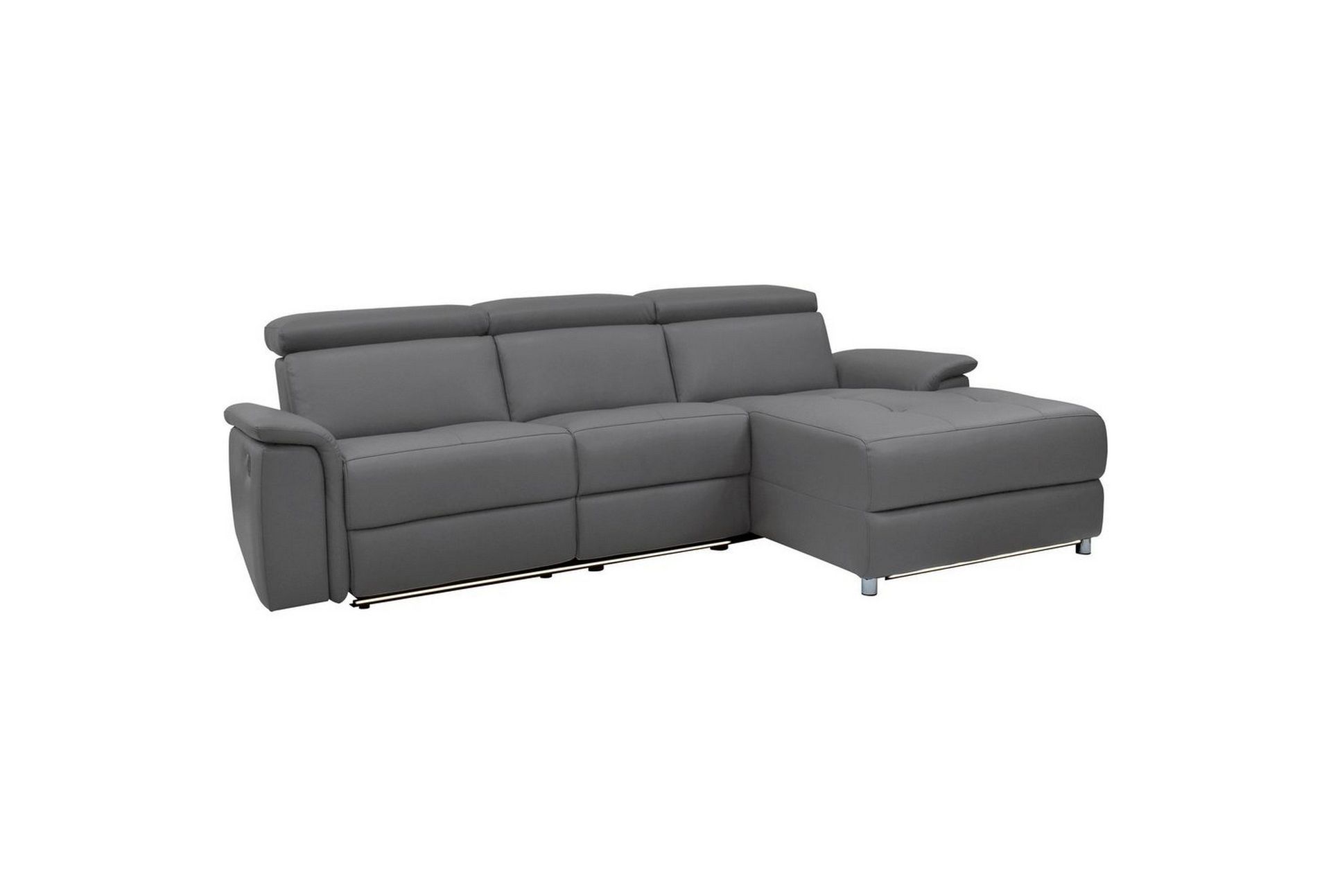 Hjørnesofa 3-seter Pareli Antrasitt, Sunday Stoff, Høyre Manuell Recliner - Antrasitt, Sunday Stoff, Høyre Manuell Recliner