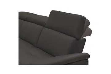 Hjørnesofa 3-seter Pareli Brun, Lær/PU, Venstre Manuell Recliner - Brun, Lær/PU, Venstre Manuell Recliner - Møbler - Sofaer - Skinnsofaer