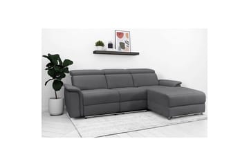 Hjørnesofa 3-seter Pareli Antrasitt, Sunday Stoff, Høyre Elektrisk Recliner - Antrasitt, Sunday Stoff, Høyre Elektrisk Recliner - Møbler - Sofaer - Reclinersofaer