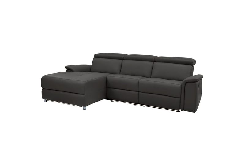 Hjørnesofa 3-seter Pareli Brun, PU, Venstre Elektrisk Recliner - Brun, PU, Venstre Elektrisk Recliner - Møbler - Sofaer - Reclinersofaer