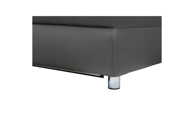 Hjørnesofa 3-seter Pareli Grå, Lær/PU, Høyre Elektrisk Recliner - Grå, Lær/PU, Høyre Elektrisk Recliner - Møbler - Sofaer - Reclinersofaer