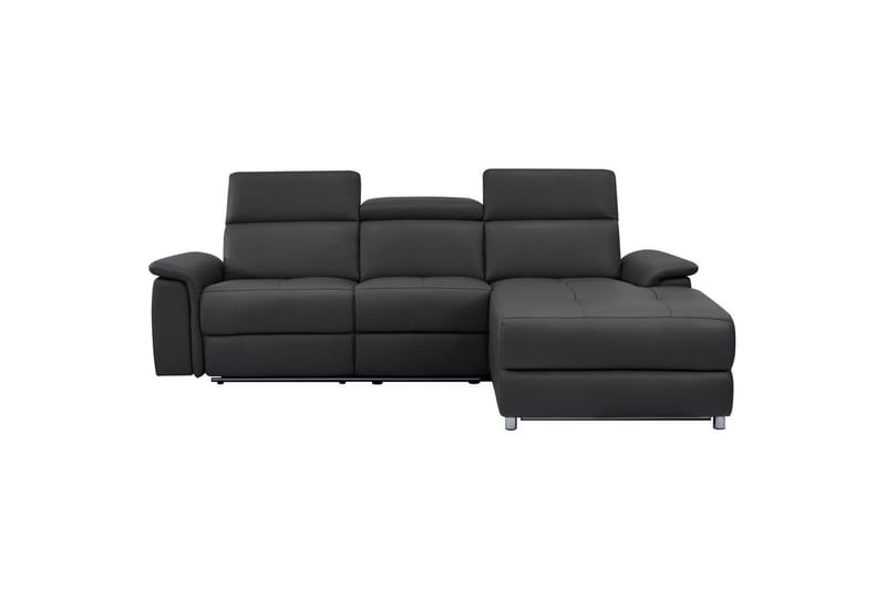 Hjørnesofa 3-seter Pareli Svart, Lær/PU, Høyre Elektrisk Recliner - Svart, Lær/PU, Høyre Elektrisk Recliner - Møbler - Sofaer - Reclinersofaer