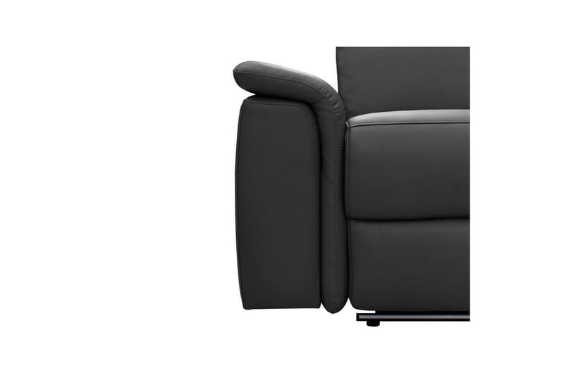Hjørnesofa 3-seter Pareli Svart, Lær/PU, Høyre Elektrisk Recliner - Svart, Lær/PU, Høyre Elektrisk Recliner - Møbler - Sofaer - Reclinersofaer