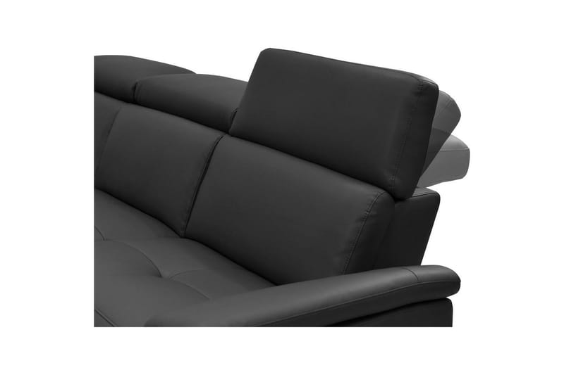 Hjørnesofa 3-seter Pareli Svart, Lær/PU, Venstre Elektrisk Recliner - Svart, Lær/PU, Venstre Elektrisk Recliner - Møbler - Sofaer - Reclinersofaer