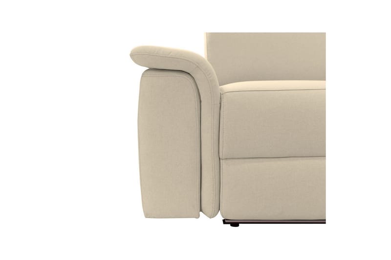 Hjørnesofa 3-seter Pareli Hvit, Sunday Stoff, Høyre Manuell Recliner - Hvit, Sunday Stoff, Høyre Manuell Recliner - Møbler - Sofaer - Reclinersofaer