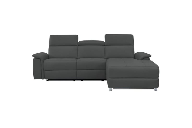 Hjørnesofa 3-seter Pareli Grå, PU, Høyre Elektrisk Recliner - Grå, PU, Høyre Elektrisk Recliner - Møbler - Sofaer - Reclinersofaer