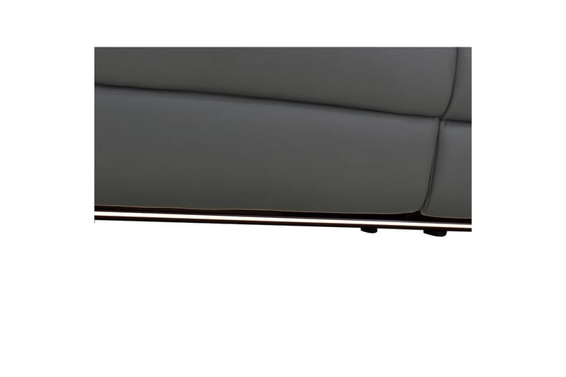 Hjørnesofa 3-seter Pareli Grå, PU, Høyre Manuell Recliner - Grå, PU, Høyre Manuell Recliner - Møbler - Sofaer - Reclinersofaer