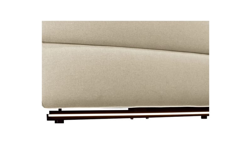 Hjørnesofa 3-seter Pareli Hvit, Sandfarget stoff, Høyre Elektrisk Recliner - Hvit, Sandfarget stoff, Høyre Elektrisk Recliner - Møbler - Sofaer - Reclinersofaer