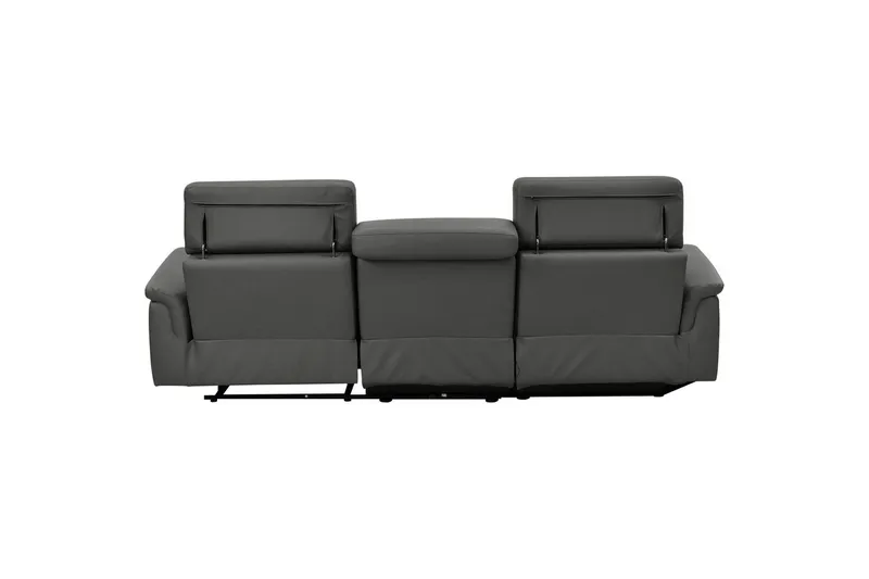 Hjørnesofa 3-seter Pareli Svart, PU, Venstre Elektrisk Recliner - Svart, PU, Venstre Elektrisk Recliner - Møbler - Sofaer - Skinnsofaer