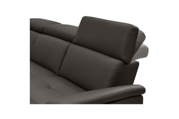 Hjørnesofa 3-seter Pareli Brun, Lær/PU, Venstre Elektrisk Recliner - Brun, Lær/PU, Venstre Elektrisk Recliner - Møbler - Sofaer - Skinnsofaer