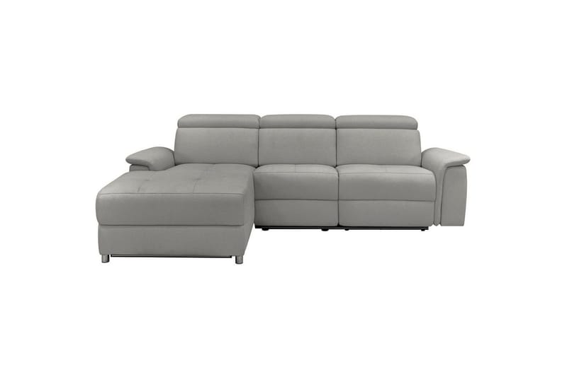 Hjørnesofa 3-seter Pareli Grå, Sunday Stoff, Venstre Manuell Recliner - Grå, Sunday Stoff, Venstre Manuell Recliner - Møbler - Sofaer - Reclinersofaer