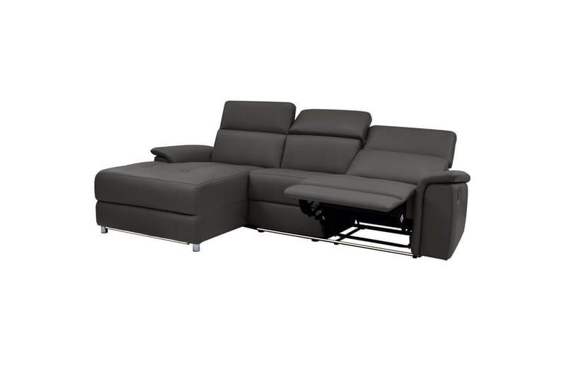 Hjørnesofa 3-seter Pareli Brun, PU, Venstre Elektrisk Recliner - Brun, PU, Venstre Elektrisk Recliner - Møbler - Sofaer - Skinnsofaer